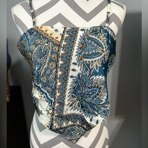 Silky kerchief top size L